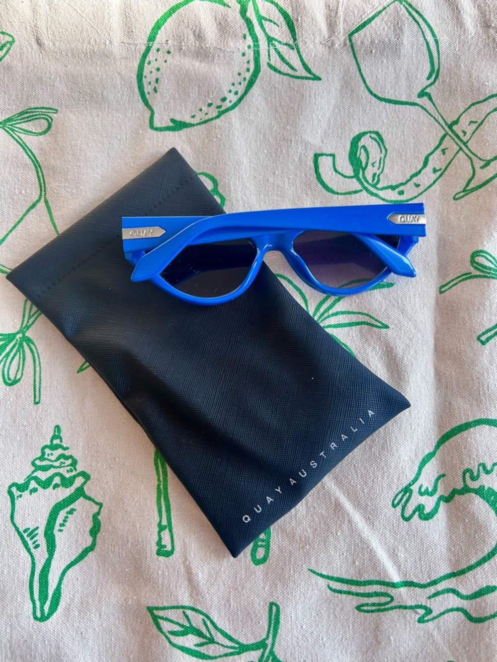 Quay Colbalt Blue Sunglasses - Picture 5 of 5